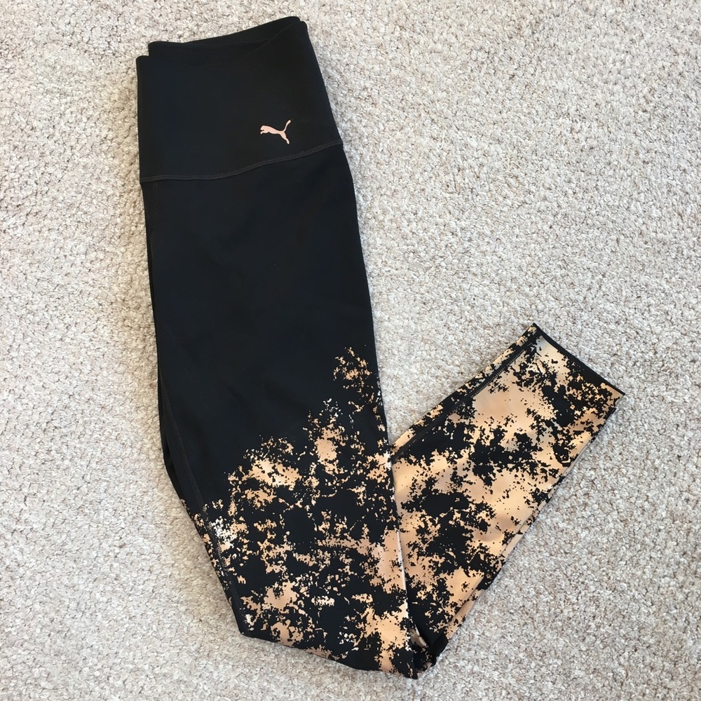 NEW! Puma Black & Gold Shimmer Tight